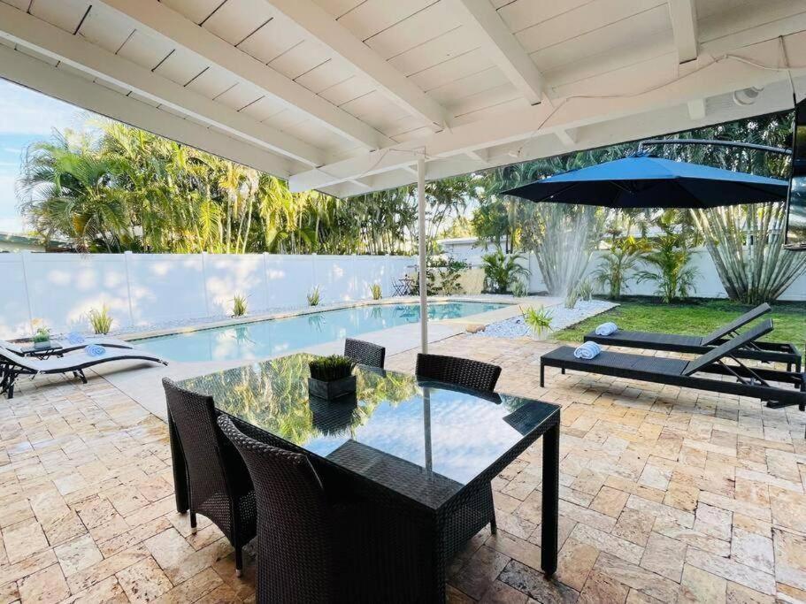فيلا Tropical Oasis House Private Pool Family Yard فورت لودرديل المظهر الخارجي الصورة
