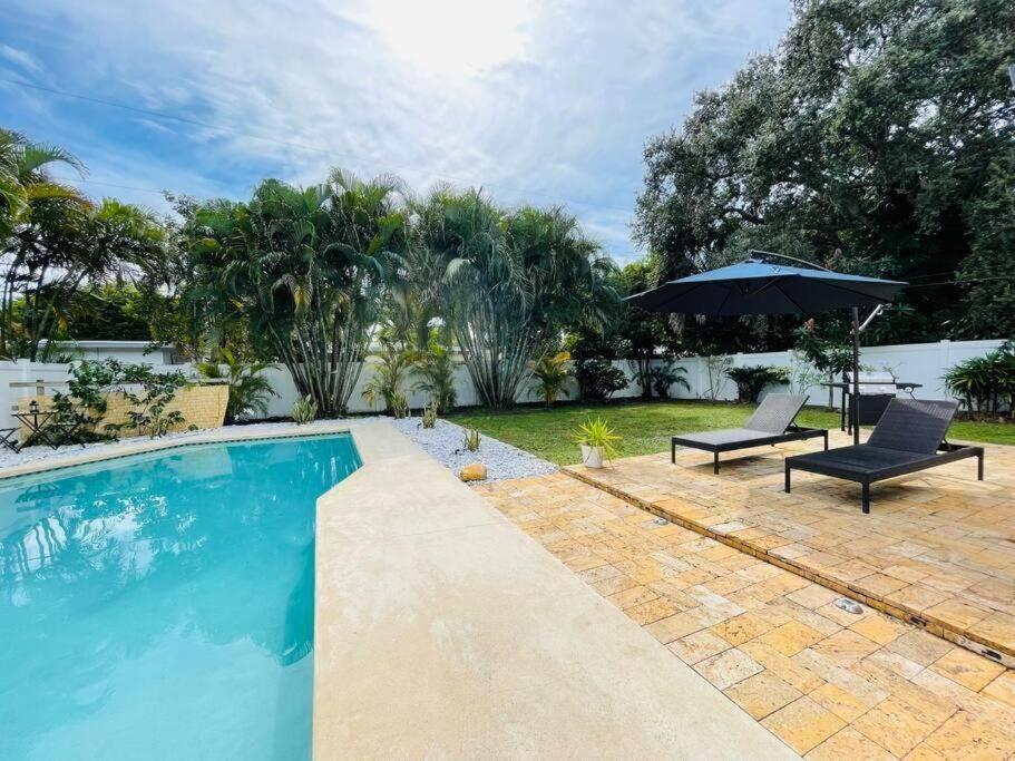 فيلا Tropical Oasis House Private Pool Family Yard فورت لودرديل المظهر الخارجي الصورة
