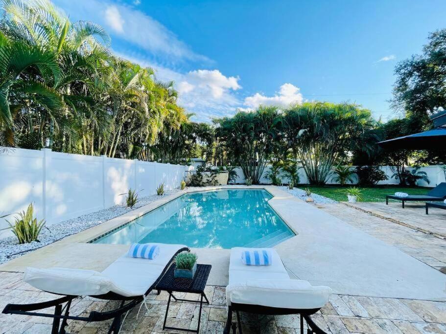فيلا Tropical Oasis House Private Pool Family Yard فورت لودرديل المظهر الخارجي الصورة